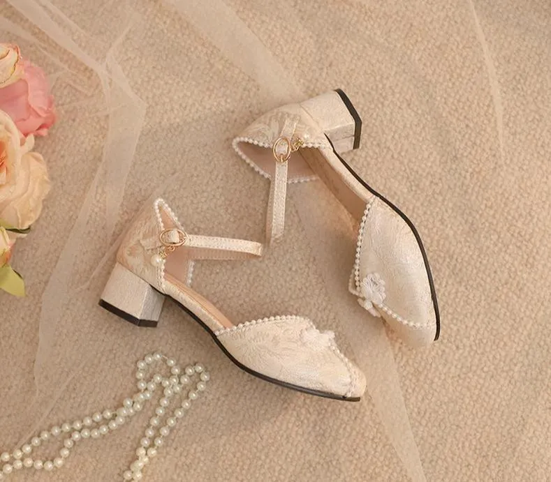 Yana~Heart Jade Yana~Qi Lolita Shoes Chunky Heels