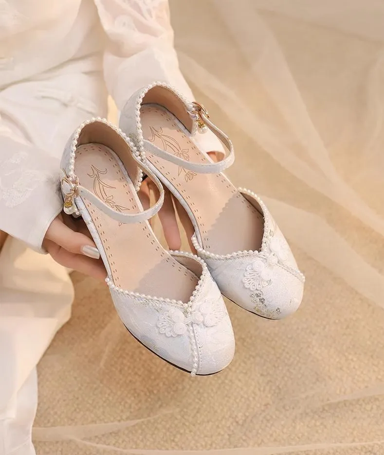 Yana~Heart Jade Yana~Qi Lolita Shoes Chunky Heels