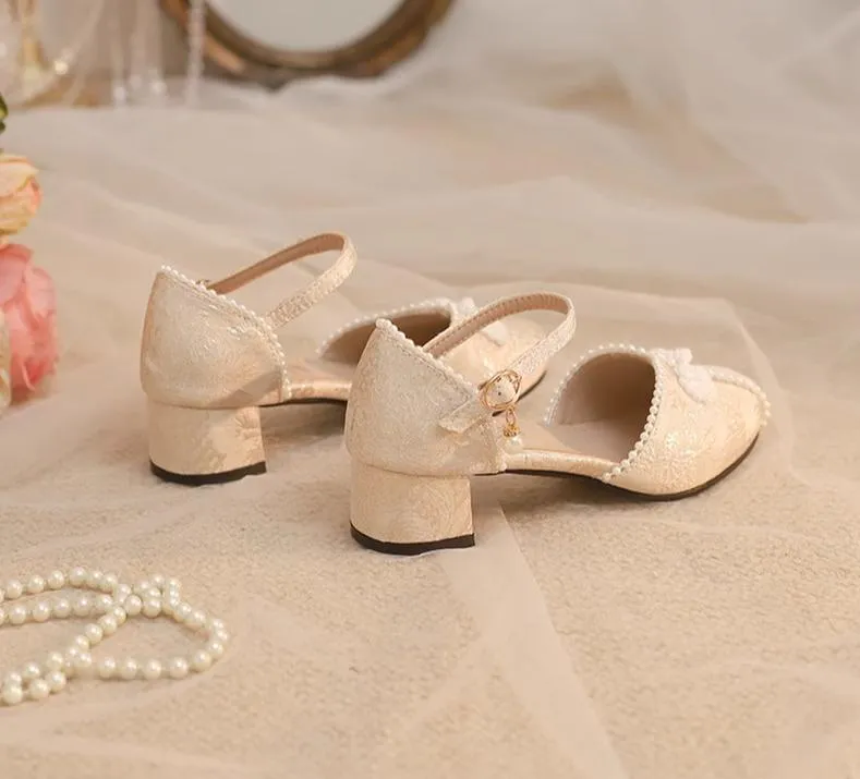 Yana~Heart Jade Yana~Qi Lolita Shoes Chunky Heels