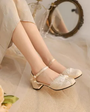 Yana~Heart Jade Yana~Qi Lolita Shoes Chunky Heels