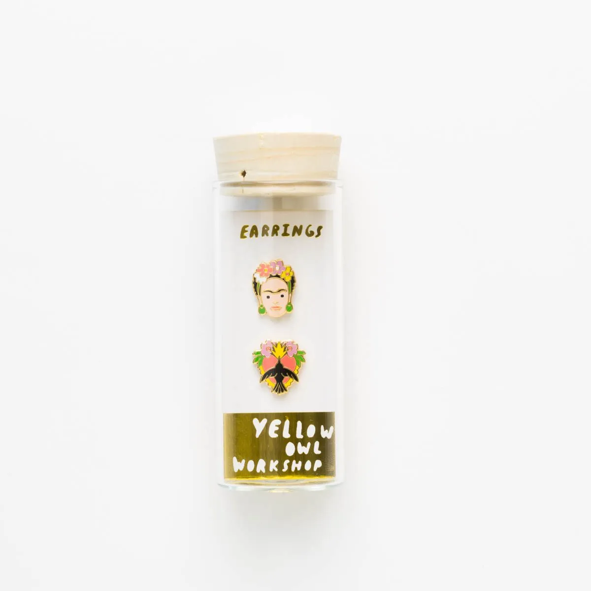 Yellow Owl Workshop - Frida Kahlo Milagro Earrings