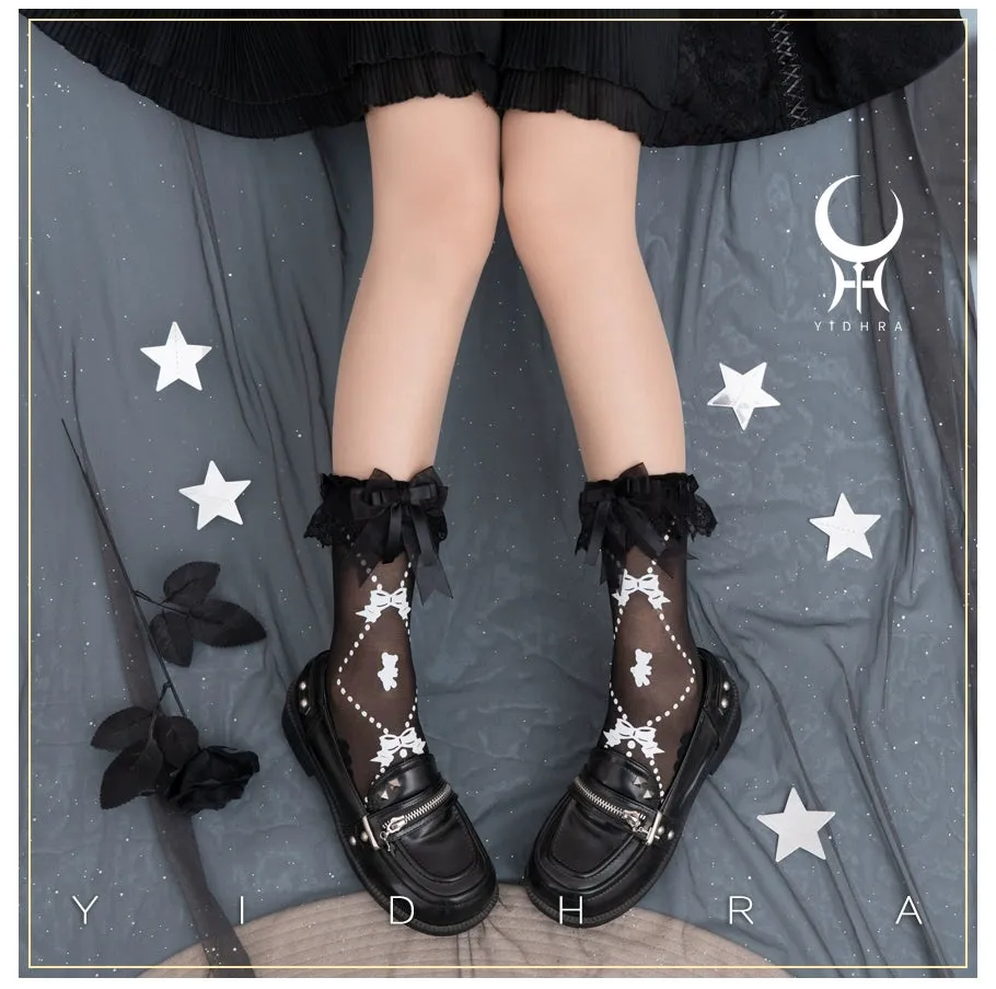 Yidhra~Bear Gummy and Milk Candy Bunny~Sweet Lolita Short Socks Lovely Socks