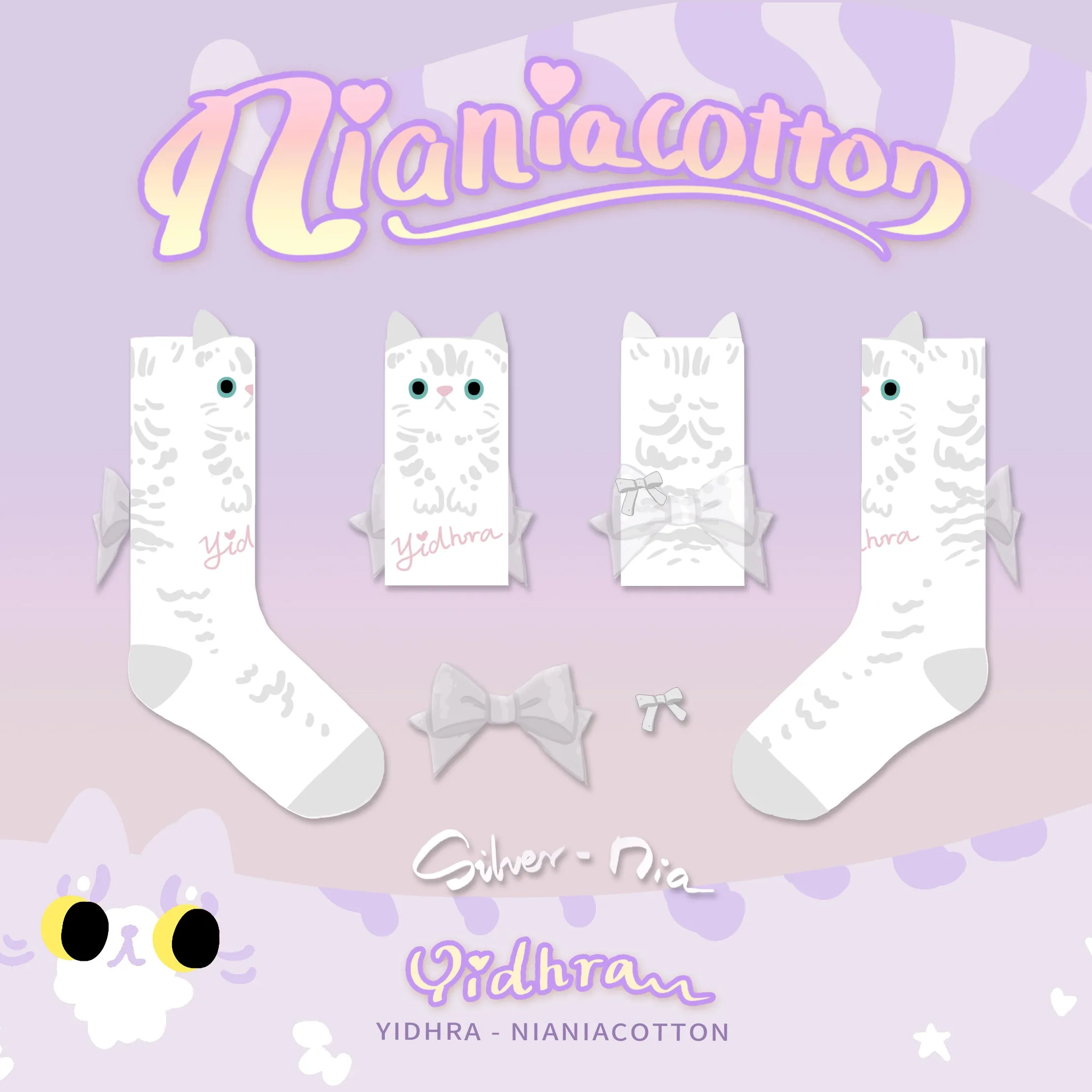 Yidhra~Cute Cat Cotton Lolita Socks