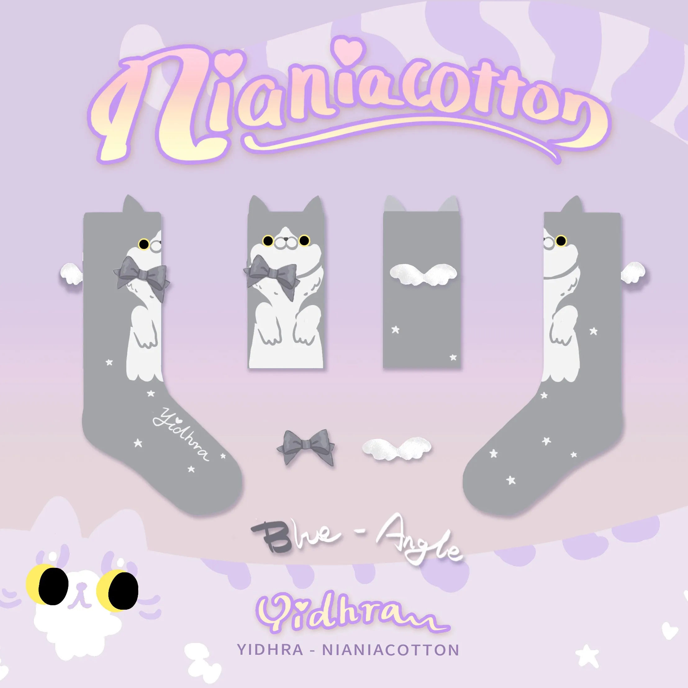 Yidhra~Cute Cat Cotton Lolita Socks