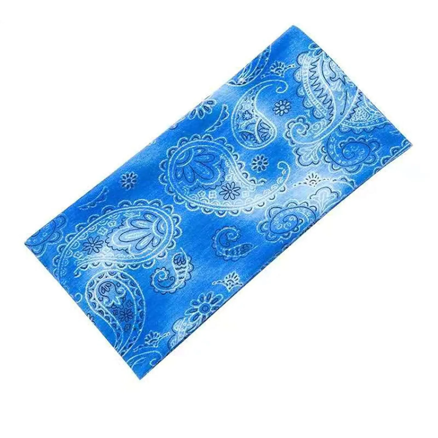 YOLAI Headbands for Women Elastic Hair Bands for Women Soft Cloth Fabric Headbands Yoga Running Sport Hair Accessories (Blue, One Size)