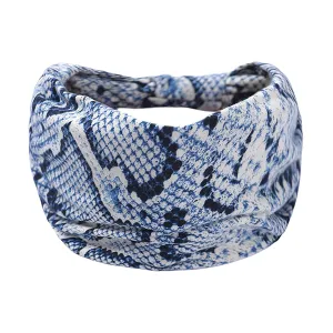 YOLAI Headbands For Women Elastic Headband Yoga Head Bands Women's Hair Band Workout Hairbands Girls Accessories (Blue, One Size)
