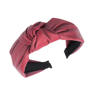 YOLAI Headbands for Women Girls Elastic Head Bands Hair Long Thick Hairband Non Slip Wide Hairhoop (Wine, One Size)