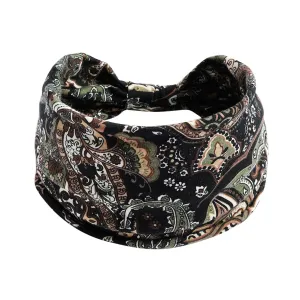 YOLAI Headbands for Women Hair Bands for Women' Hair Soft Fabric Cloth Headband Sport Hair Accessories (Coffee, One Size)