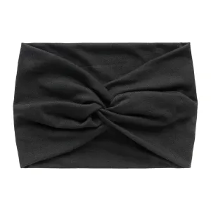 YOLAI Headbands for Women Solid Hair Bands Stretchy Sweat Bands Headbands Fashion Hair Accessories for Women (Black, One Size)