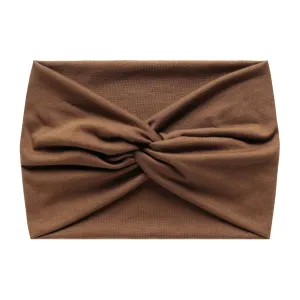YOLAI Headbands for Women Solid Hair Bands Stretchy Sweat Bands Headbands Fashion Hair Accessories for Women (Coffee, One Size)