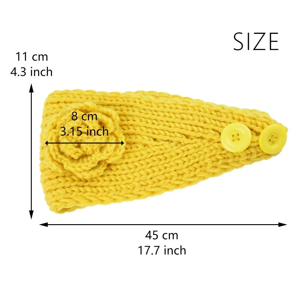 YOLAI Knit Hair Band Hair Sweet Women's Accessories Fashion Warmth Elastic Sports Headband Men Head Sweatbands (E, One Size)