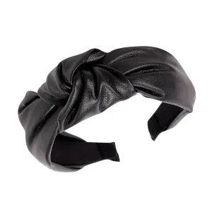 YOLAI Padded Headbands for Women Girls Wide Solid Color Hairbands Hair Hoops Fashion Ladies Hair Band (Black, One Size)