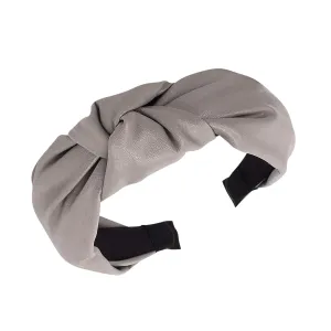 YOLAI Padded Headbands for Women Girls Wide Solid Color Hairbands Hair Hoops Fashion Ladies Hair Band (Grey, One Size)