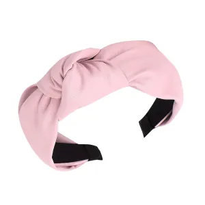 YOLAI Padded Headbands for Women Girls Wide Solid Color Hairbands Hair Hoops Fashion Ladies Hair Band (Pink, One Size)