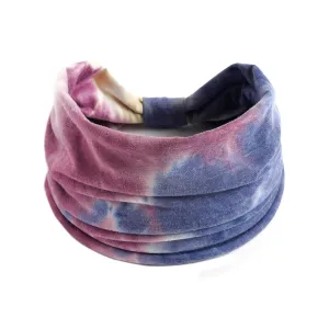 YOLAI Wide Boho Headband for Women Extra Large Turban Elastic Non-Slip Headbands Hairband Accessories for Yoga (Purple, One Size)