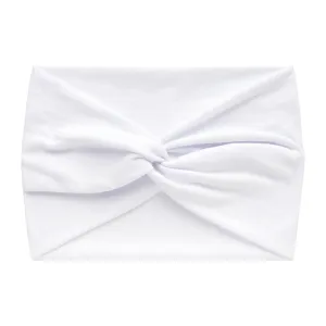 YOLAI Wide Headbands for Women Elastic Hair Bands for Workout Running Sport Solid Fashion Hair Accessories (White, One Size)