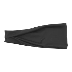 YOLAI Wide Headbands for Women Knotted No Slip Head Bands Soft Turban Headband Hair Accessories for Women (Black, One Size)