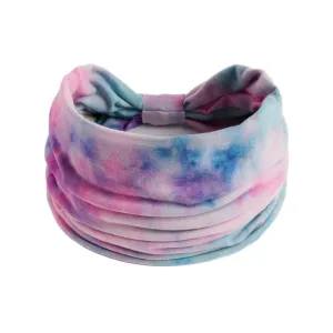 YOLAI Wide Headbands for Women No slip Stretchy Boho Hair Bands Soft Elastic Hairband for Yoga Workout Running (Blue, One Size)