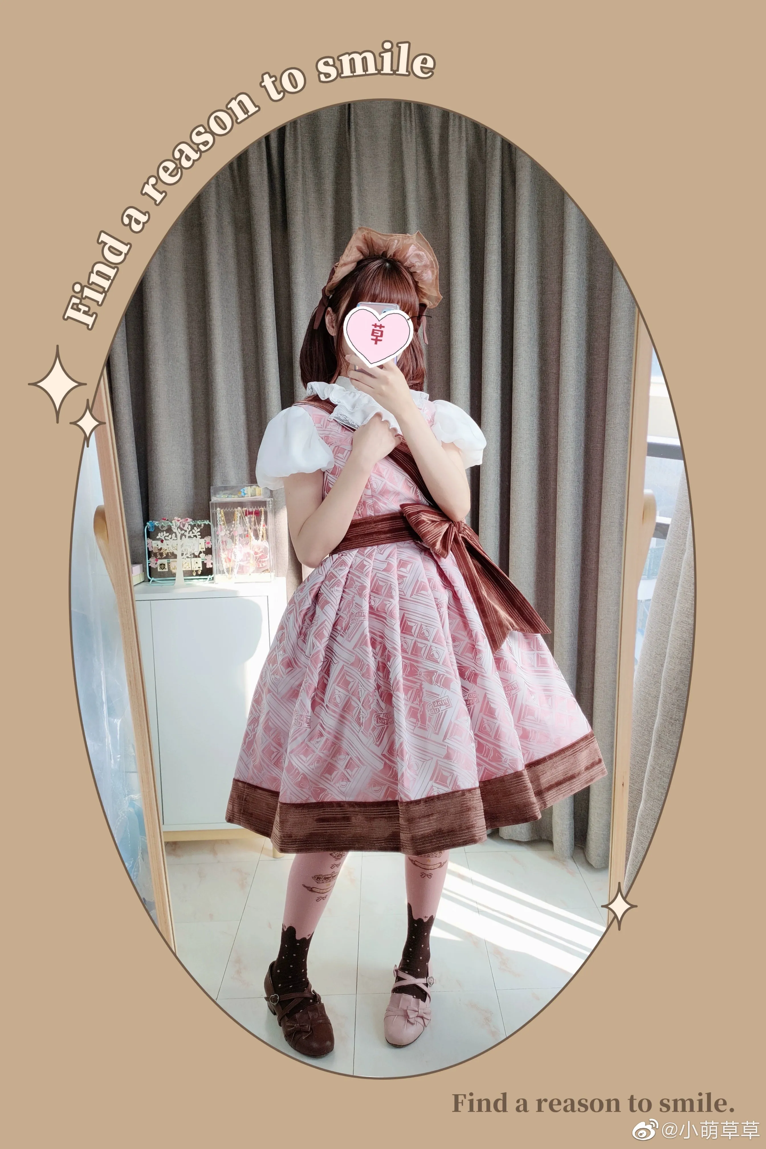 Yukines Box~Retro Lolita Chocolate Color Cotton Socks