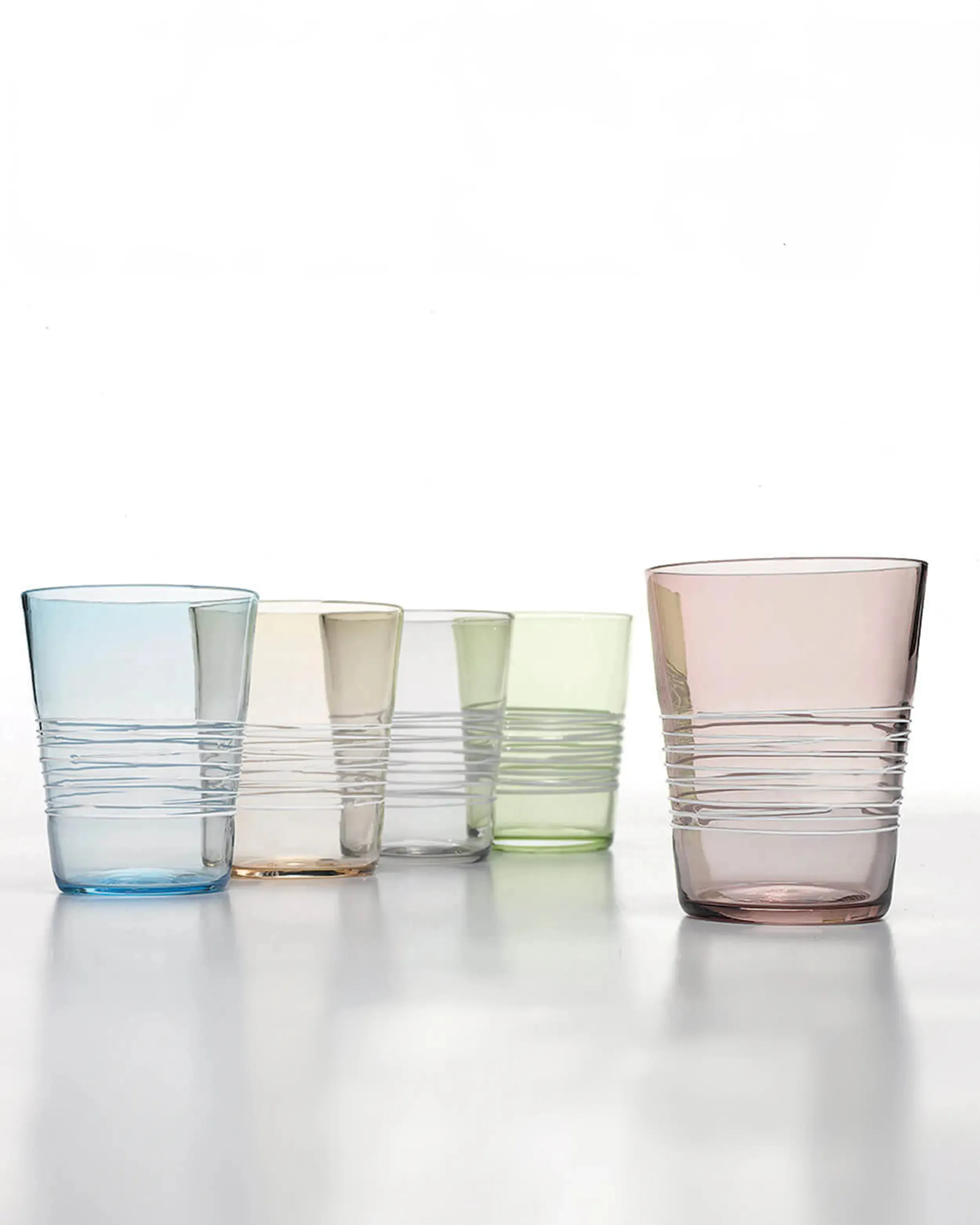Zafferano Filante Set 6 tumblers in 6 different colours 40 cl-13.52 oz