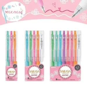 Zebra SARASA Milk Color Gel Pen Set