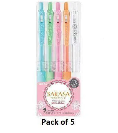 Zebra SARASA Milk Color Gel Pen Set