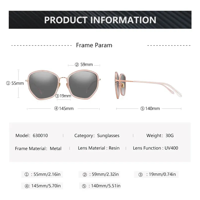 ZENOTTIC UV400 Protection Butterfly Sunglasses Oversized Shade for Women