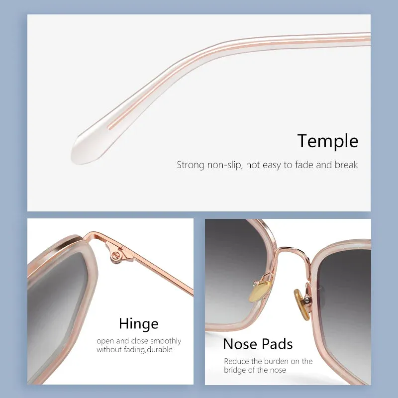 ZENOTTIC UV400 Protection Butterfly Sunglasses Oversized Shade for Women