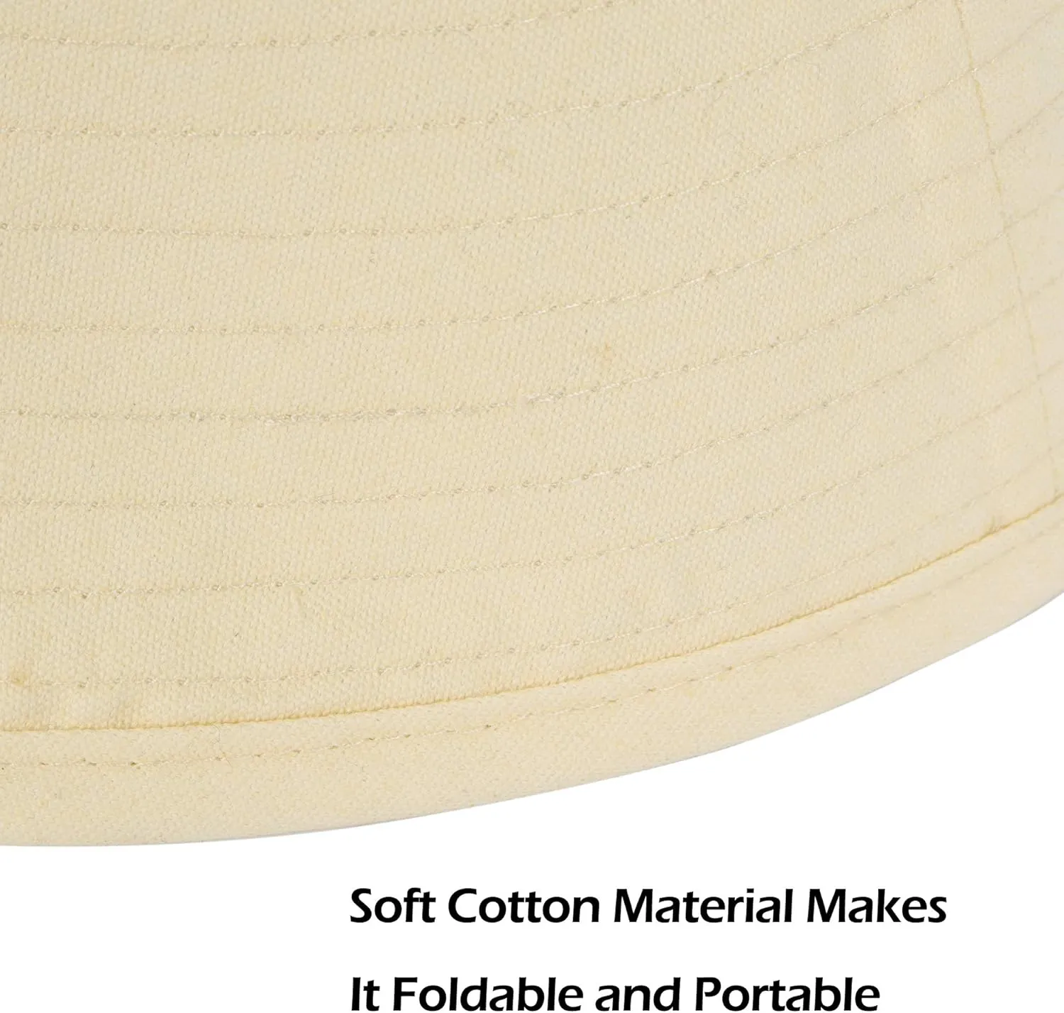 Zylioo XXL Oversize 100% Cotton Bucket Hat,Adjustable Floppy Fishing Hat,Big Size Travel Sun Hat