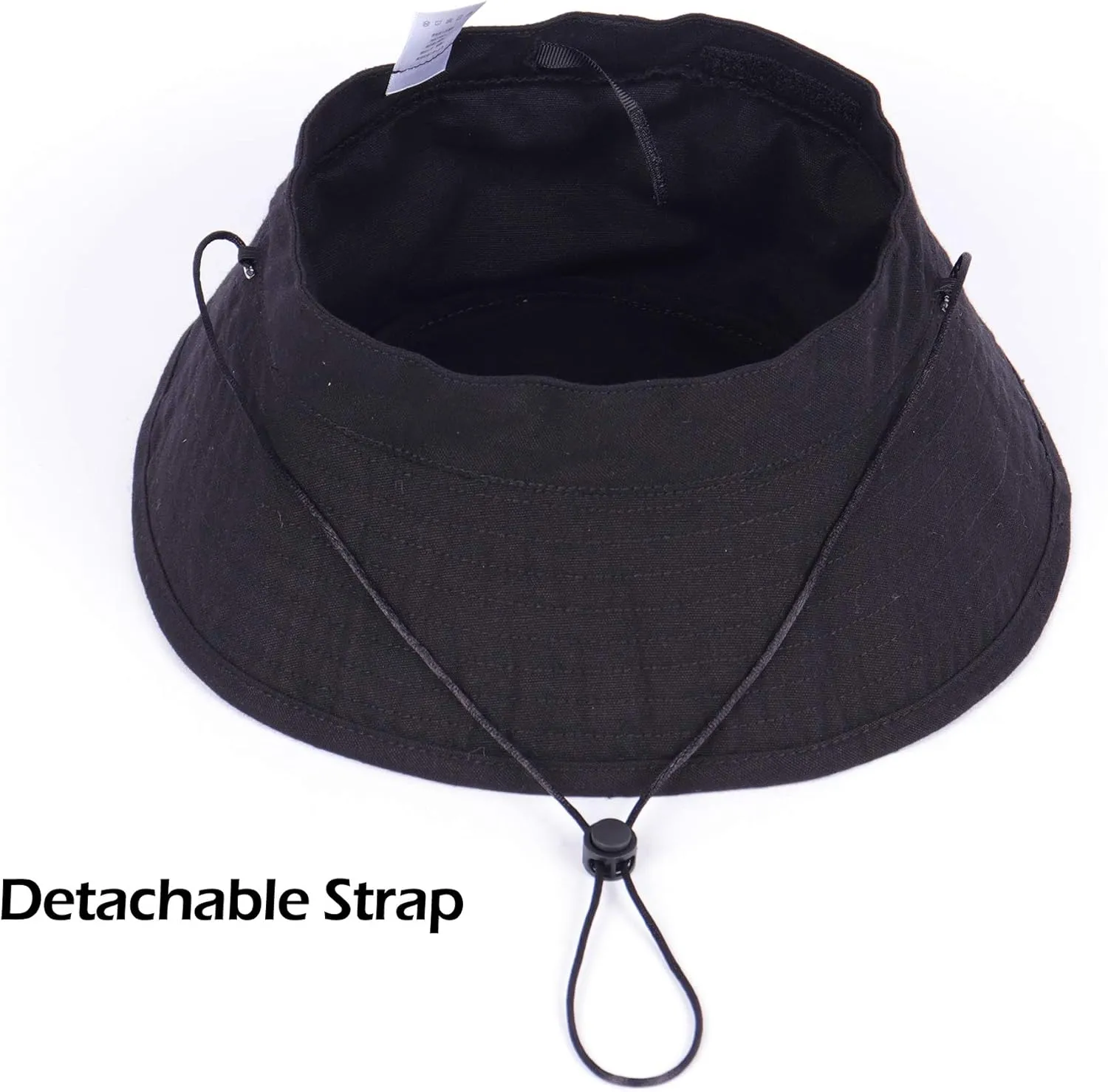 Zylioo XXL Oversize 100% Cotton Bucket Hat,Adjustable Floppy Fishing Hat,Big Size Travel Sun Hat